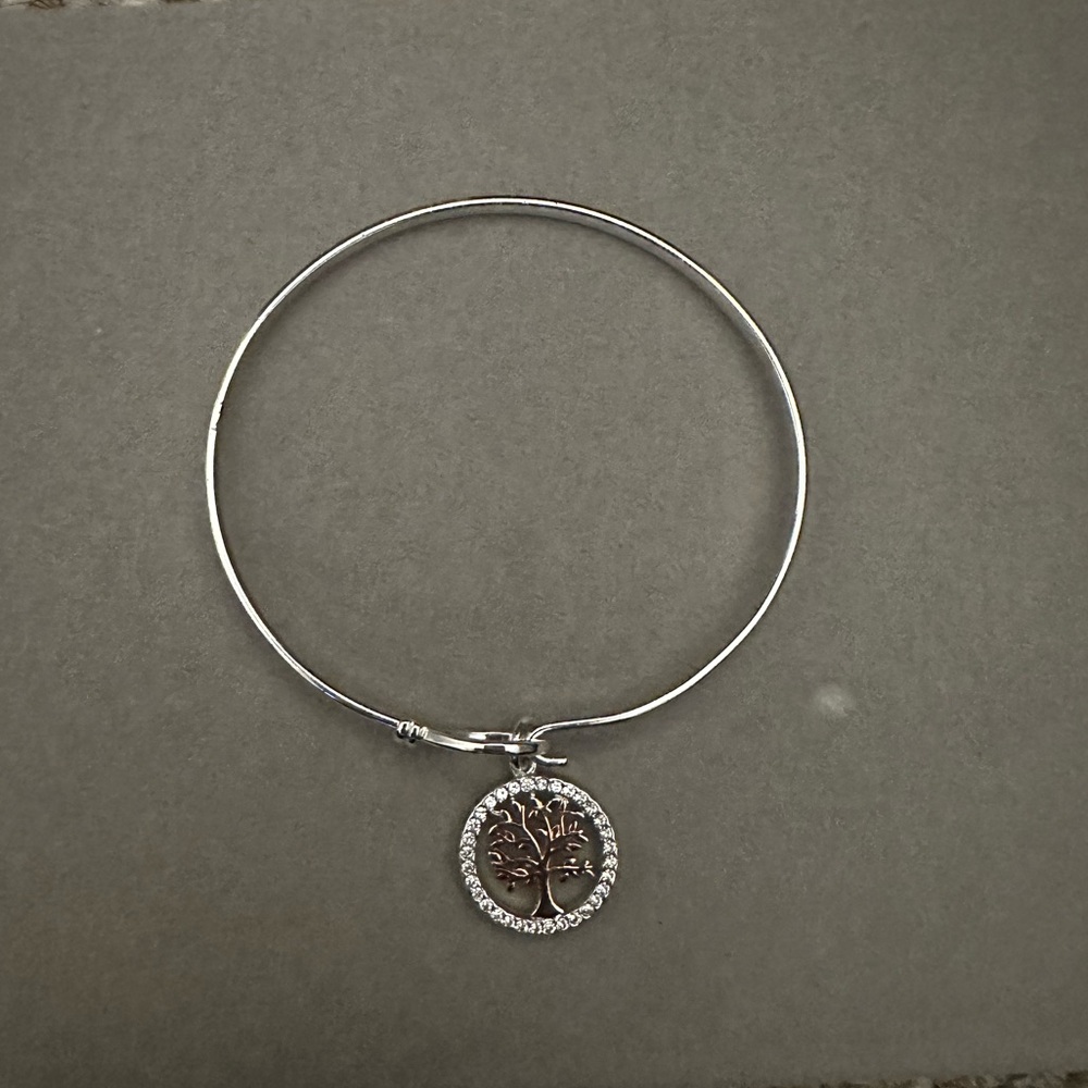 silver bangle bracelet